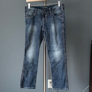 Silver Twisted Capri